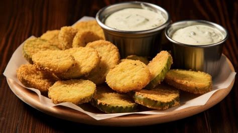  Fried Pickles: Một món ăn cay nồng với lớp vỏ giòn tan, lôi cuốn vị giác như một bản giao hưởng âm thanh!